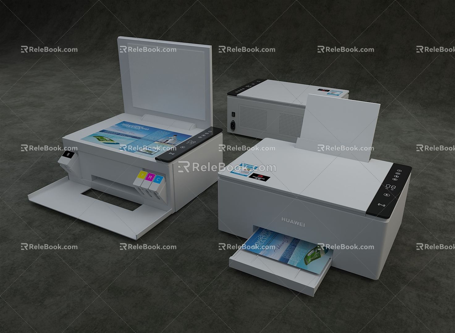 Modern Printers 3d model