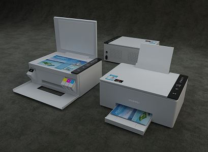 Modern Printers 3d model