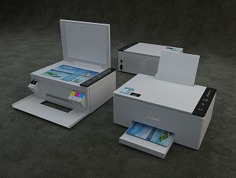 Modern Printers 3d model