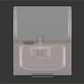 Shimadzu Laboratory Instrument With White Base Black Top And Transparent Cover