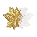Maple Leaf Shaped Gold Transparent Decorative Wall Lamp For Home Interior Design 3d model