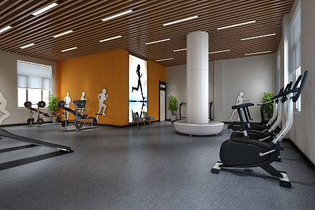 Modern Gym 3d model