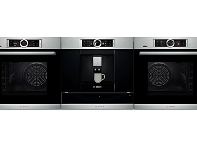 Modern Built in Kitchen Appliances Oven Coffee Machine Stainless Steel Design For Home Kitchen 3d model