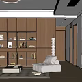 Middle Style Restaurant 3d model