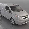 Chevrolet Silver Commercial Van With Side Door And Practical Exterior Design