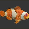 Modern Fish Clown Fish Tropical Fish Ornamental Fish 3d model