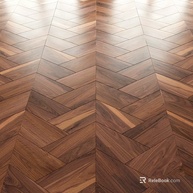Wooden Floor Herringbone Pattern Design With Natural Wood Texture And Elegant Layout 3d model 
