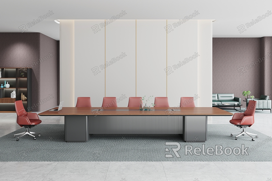 Modern Meeting Table and Chair Meeting Room Conference Table Conference Chair Training Table Training Chair Office Desk Office Chair Sofa Coffee Table Training Room model