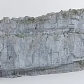 Majestic Rocky Cliff Scenery With Layered Rock Texture And Sparse Vegetation