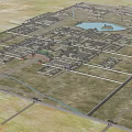 Ancient Architecture Vast Traditional Layout With Ponds Courtyards And Symmetric Structures