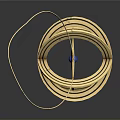 Golden Decorative Home Living Accessory With Circular Design And Blue Stone