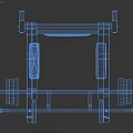 Heavy Duty Sports Equipment Power Rack With Barbell And Storage Shelves
