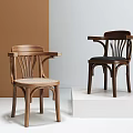 Wooden Dining Chairs With Armrests Woven And Leather Seats Modern Design