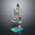 Bench Drill Vertical Drilling Machine Vertical Bench Drilling Machine Tools Hardware Tools Processing Tools Furniture 3d model