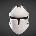 Futuristic White Helmet Design With Circular Accents Visor And Vent Details