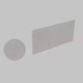 White Marble Sphere Component on Textured Walls with Ambient Side Lighting