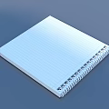 Spiral Bound Lined Notebook Perfect For Daily Note Taking And Organizing 3d model