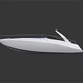 Modern White Yacht With Blue Seats Open Cockpit And Sleek Exterior Design
