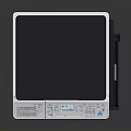 Modern Black And White Multifunction Printer With Print Scan Copy Functions For Office Use