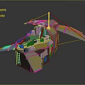 Futuristic Metal Aircraft Design Featuring Open Wings Cockpit And Ladder