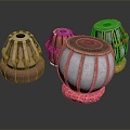 Modern Drum African Drum Percussion 3d model