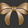 Shiny Golden Metallic Bow Elegant Decorative Accessory For Home Living Items