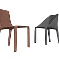 Modern Brown And Black Dining Chairs With Sleek Minimalist Design