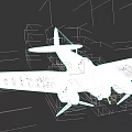 Gray Fighter Jet With Red Nose Twin Engines And Marked Wings