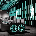 Modern Internet Cafe Simple Internet Cafe 3d model