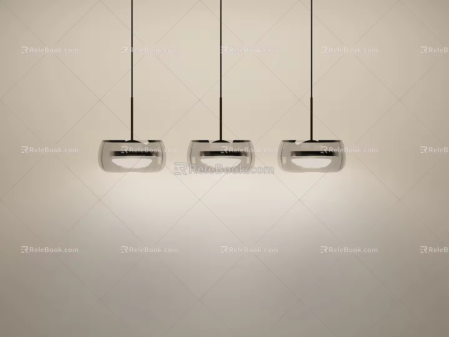 Now chandelier net red chandelier restaurant chandelier 3 chandelier combination 3d model