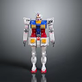 Stylish White Blue Red Yellow Gundam Model 102 Detailed Collectible Figure