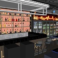 Style Bar Restaurant 3d model