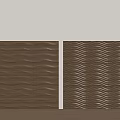 Modern wave clapboard 3d model