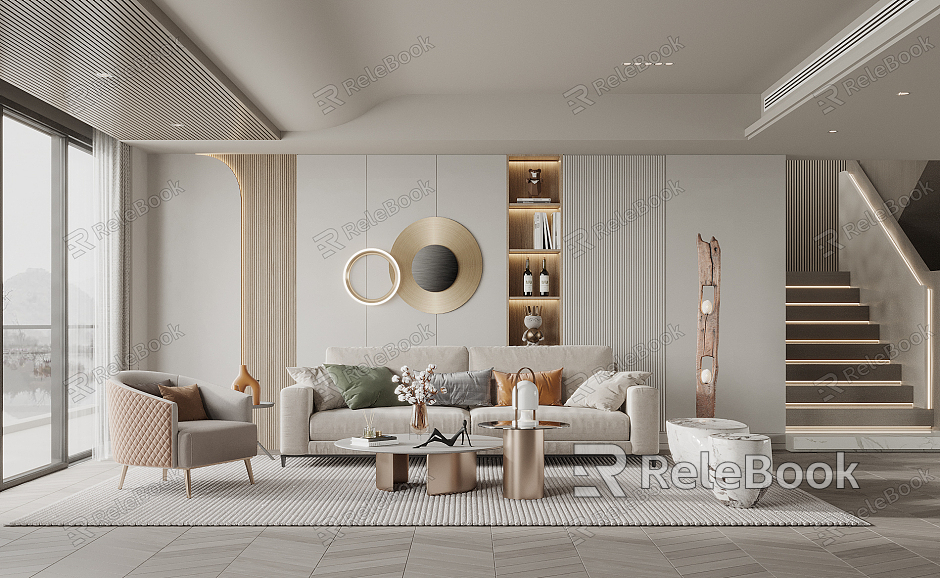 modern living room model