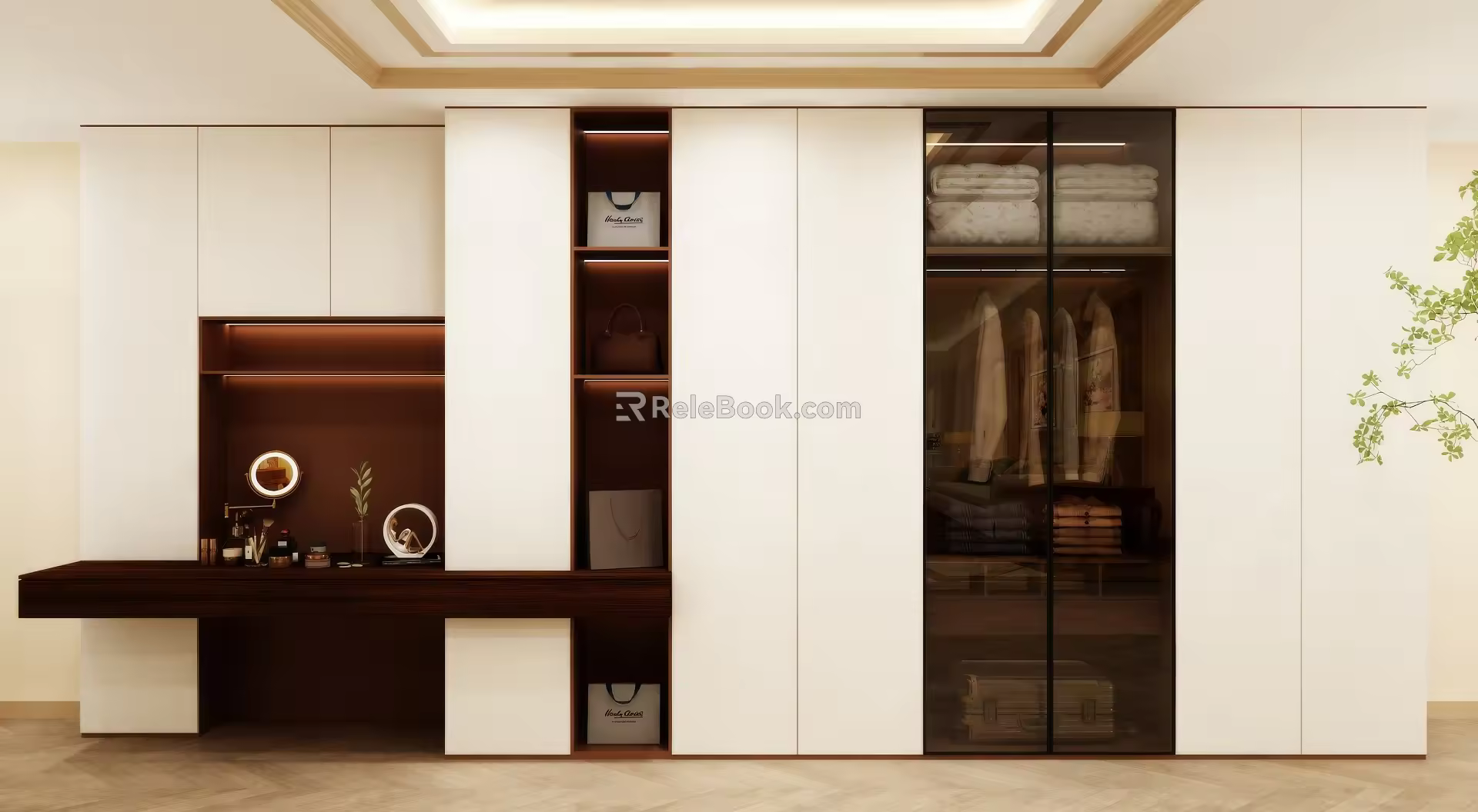 Wardrobe Design Wardrobe Effect Diagram Wardrobe Coat Cabinet Design Coat Cabinet 3d model