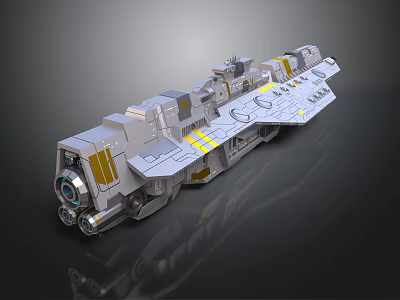 Spaceship Future Space Science and Technology Science Fiction Voyage Space Exploration Aircraft Aircraft Realistic 3d model