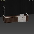 Lobby Reception Desk 3D Model 3d model