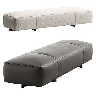 Minotti sofa stool fabric stool bench leisure stool bed 3d model