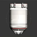 Modern Luxury Cruise Ship With White Hull Red Top Deck And Multiple Decks Design