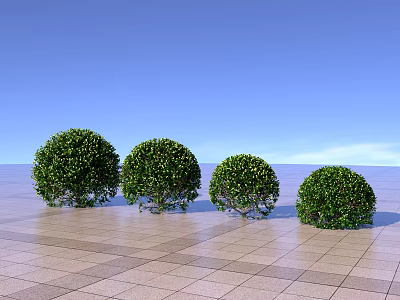 bush ball tree ball hedge 3d model bush ball tree ball hedge 3d model