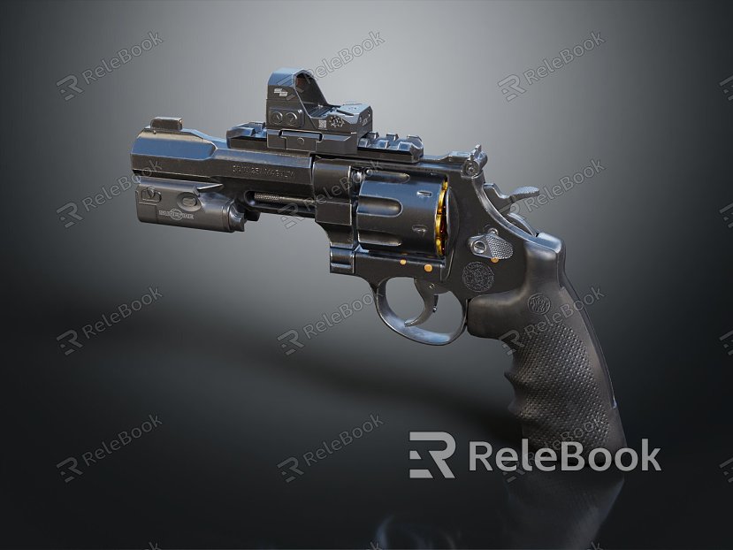 modern pistol revolver revolver semi-automatic pistol model