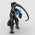 LEGO toy building blocks mechanical warrior futuristic warrior robot fighter armor 3d model