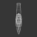 Long Metal Sword With Wooden Hilt And Classic Design On Dark Background