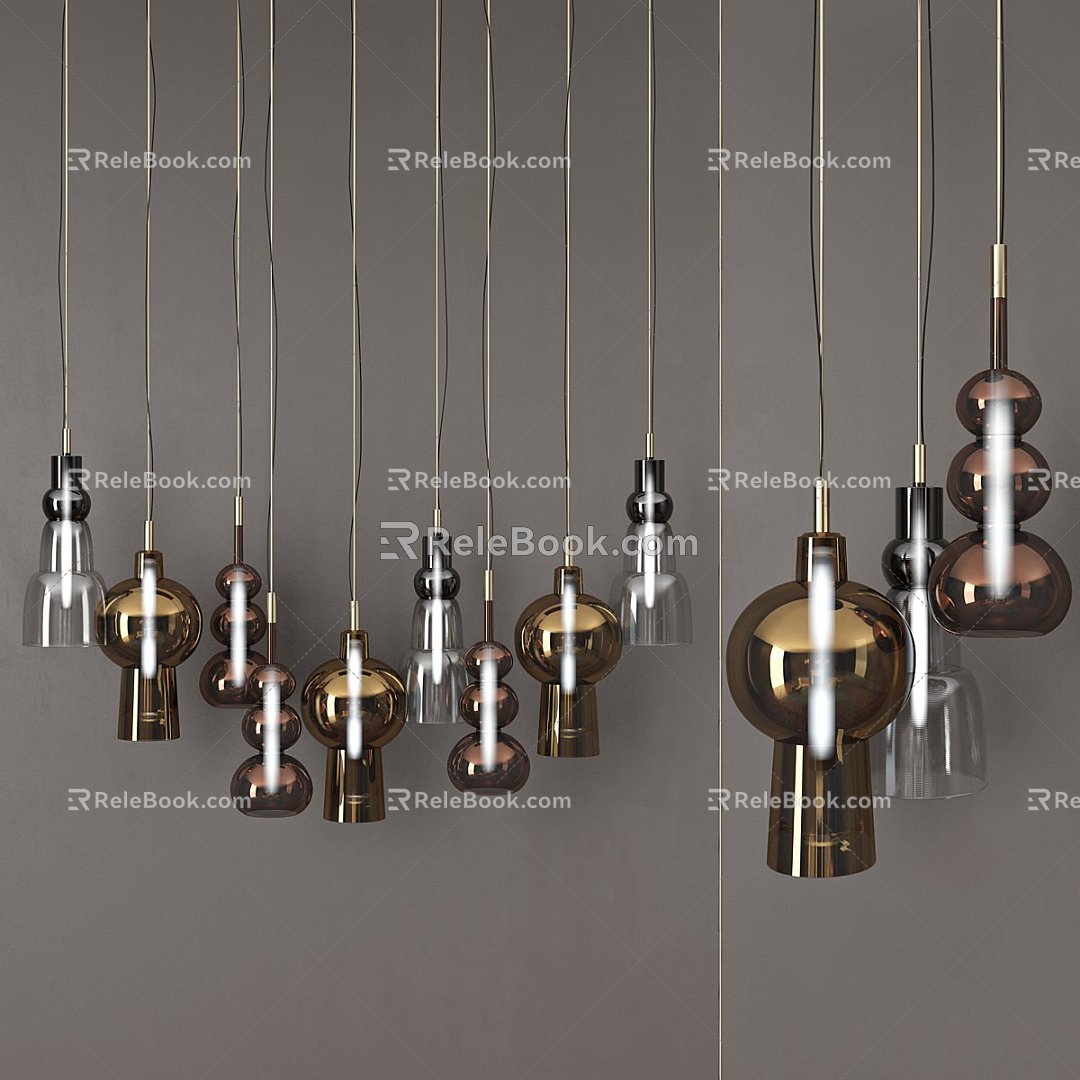 Modern chandelier Bill Bokalgan Northern Vision 3d model