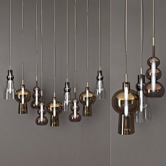 Modern chandelier Bill Bokalgan Northern Vision 3d model