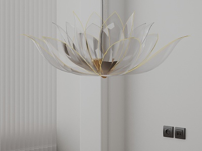 Modern chandelier 3d model