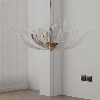 Modern chandelier 3d model