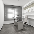 modern public office area office 3d model