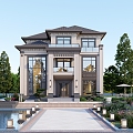 New Chinese Villa 3d model