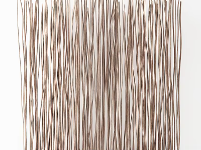 Brown Vertical Slender Strip Room Divider For Modern Home Interior Decor 3d model